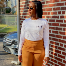 Load image into Gallery viewer, 'PRAY ATTENTION" ™ UNISEX LONG SLEEVED TEE +colors (front/back design)