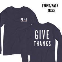 Load image into Gallery viewer, 'PRAY ATTENTION" ™ UNISEX LONG SLEEVED TEE +colors (front/back design)