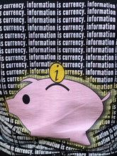 Load image into Gallery viewer, &quot;INFORMATION IS CURRENCY&quot; UNISEX SHORT SLEEVED TEE +colors (front/back design)
