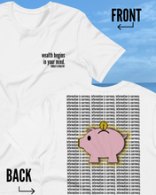 Load image into Gallery viewer, &quot;INFORMATION IS CURRENCY&quot; UNISEX SHORT SLEEVED TEE +colors (front/back design)
